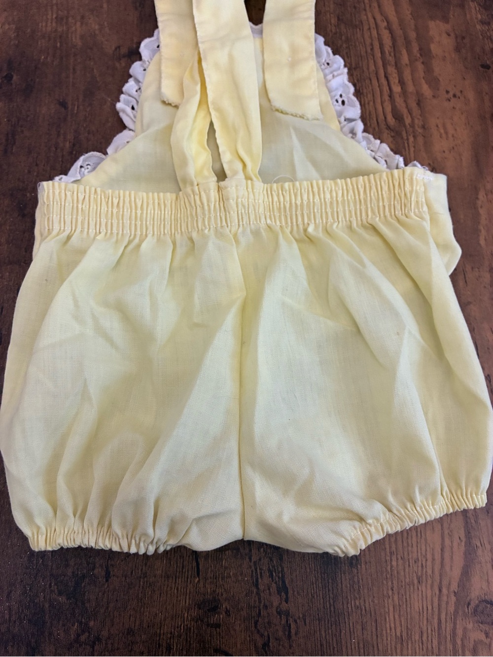 Vintage 12 Month Yellow Romper - Picture 5 of 11